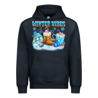 Navy winter vibes Urban Hoodie - MaliasSmallBusiness