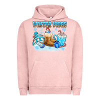 Pigment Salmon winter vibes Urban Hoodie - MaliasSmallBusiness