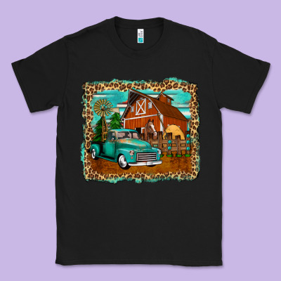 Rustic Country Barn Classic Tee Designed By Zillion Design Studio