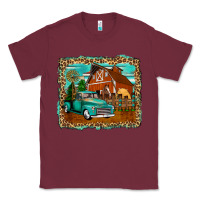Burgundy rustic country barn Classic Tee - Zillion Design Studio