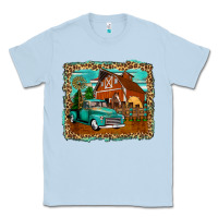 Dusty Blue rustic country barn Classic Tee - Zillion Design Studio