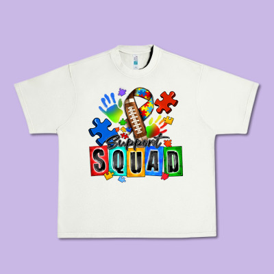 American Football Support Squad Autism Urban Heavy Tee Designed By Zillion Design Studio