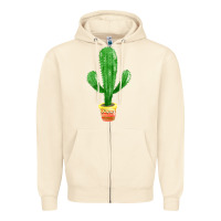 Sandshell mexican cactus Zipper Hoodie - FaDigitalArtStudio