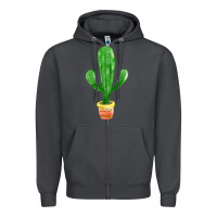Smoke mexican cactus Zipper Hoodie - FaDigitalArtStudio