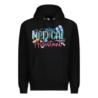 Black medical assistant nurse Premium Hoodie - MaliasSmallBusiness