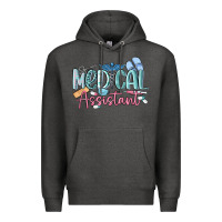 Charcoal Heather medical assistant nurse Premium Hoodie - MaliasSmallBusiness
