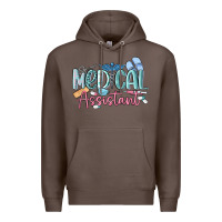 Coffee medical assistant nurse Premium Hoodie - MaliasSmallBusiness