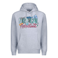Heather Grey medical assistant nurse Premium Hoodie - MaliasSmallBusiness