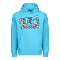 Ocean Blue medical assistant nurse Premium Hoodie - MaliasSmallBusiness