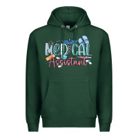 Sports Green medical assistant nurse Premium Hoodie - MaliasSmallBusiness