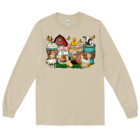 Mushroom farm animals coffee cups Long Sleeve Tee - Zillion Design Studio