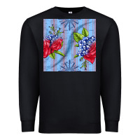 Black patriotic rose Premium Sweatshirt - BundleAndBundleShop