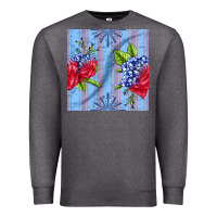 Charcoal Heather patriotic rose Premium Sweatshirt - BundleAndBundleShop