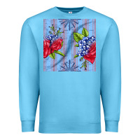 Ocean Blue patriotic rose Premium Sweatshirt - BundleAndBundleShop