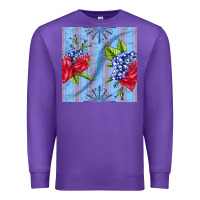 Purple patriotic rose Premium Sweatshirt - BundleAndBundleShop