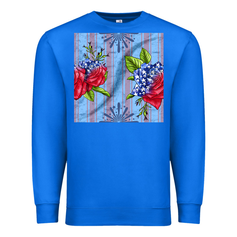 Patriotic Rose Premium Sweatshirt by BundleAndBundleShop | Teevron