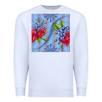 White patriotic rose Premium Sweatshirt - BundleAndBundleShop