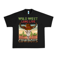 Black wild west long live cowboys Urban Heavy Tee - texasbilliewilder