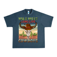 Midnight Navy wild west long live cowboys Urban Heavy Tee - texasbilliewilder