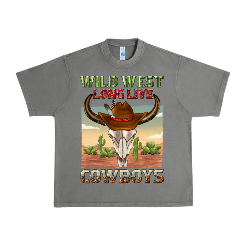 Wild West Long Live Cowboys Urban Heavy Tee by texasbilliewilder | Teevron