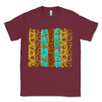 Burgundy Western Brushstrokes Classic Tee - texasbilliewilder