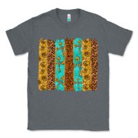 Charcoal Heather Western Brushstrokes Classic Tee - texasbilliewilder