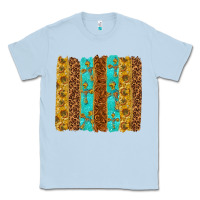 Dusty Blue Western Brushstrokes Classic Tee - texasbilliewilder