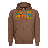 Chestnut love my girl basketball Zipper Hoodie - HRA Design Shop
