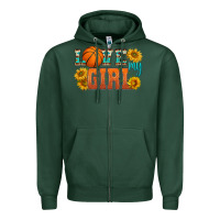Sports Green love my girl basketball Zipper Hoodie - HRA Design Shop