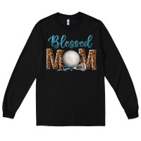 Black western blessed mom with lacrosse Long Sleeve Tee - texasbilliewilder