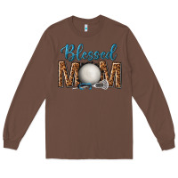 Chestnut western blessed mom with lacrosse Long Sleeve Tee - texasbilliewilder