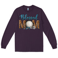 Plum western blessed mom with lacrosse Long Sleeve Tee - texasbilliewilder