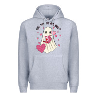 Heather Grey will you be my boo Premium Hoodie - MaliasSmallBusiness