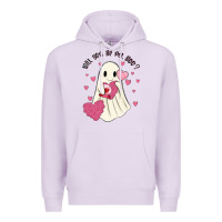 Lilac will you be my boo Premium Hoodie - MaliasSmallBusiness