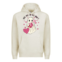 Oatmeal Heather will you be my boo Premium Hoodie - MaliasSmallBusiness