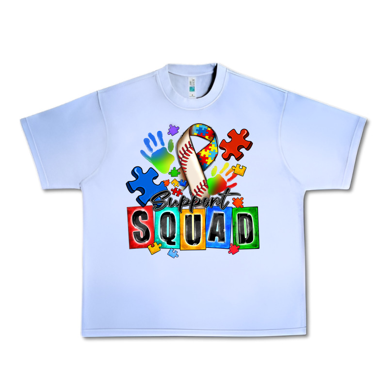 Baseball Support Squad Autism Urban Heavy Tee by Zillion Design Studio | Teevron
