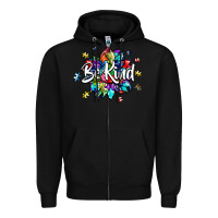 Black be kind2 Zipper Hoodie - SublimationCraftShop