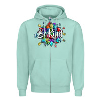 Seafoam be kind2 Zipper Hoodie - SublimationCraftShop