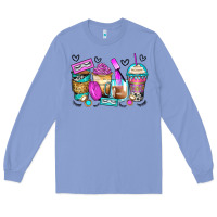 Colony Blue eyelash coffee cups Long Sleeve Tee - Zillion Design Studio
