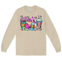 Mushroom eyelash coffee cups Long Sleeve Tee - Zillion Design Studio