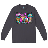 Smoke eyelash coffee cups Long Sleeve Tee - Zillion Design Studio