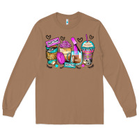 Toasted Coconut eyelash coffee cups Long Sleeve Tee - Zillion Design Studio