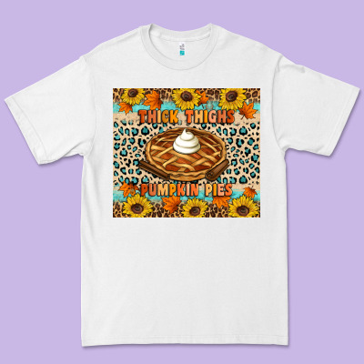 Thick Thighs Pumpkin Pies Premium Tee Designed By Artiststas