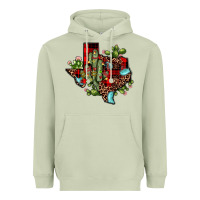 Matcha cactus christmas texas map Heavyweight Hoodie - JahusDesignShop