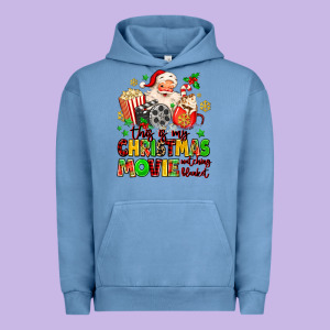 This Is My Christmas Movie Watching Blanket Urban Hoodie Designed By Maliassmallbusiness