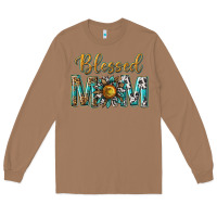 Toasted Coconut western blessed mom with sunflower Long Sleeve Tee - texasbilliewilder