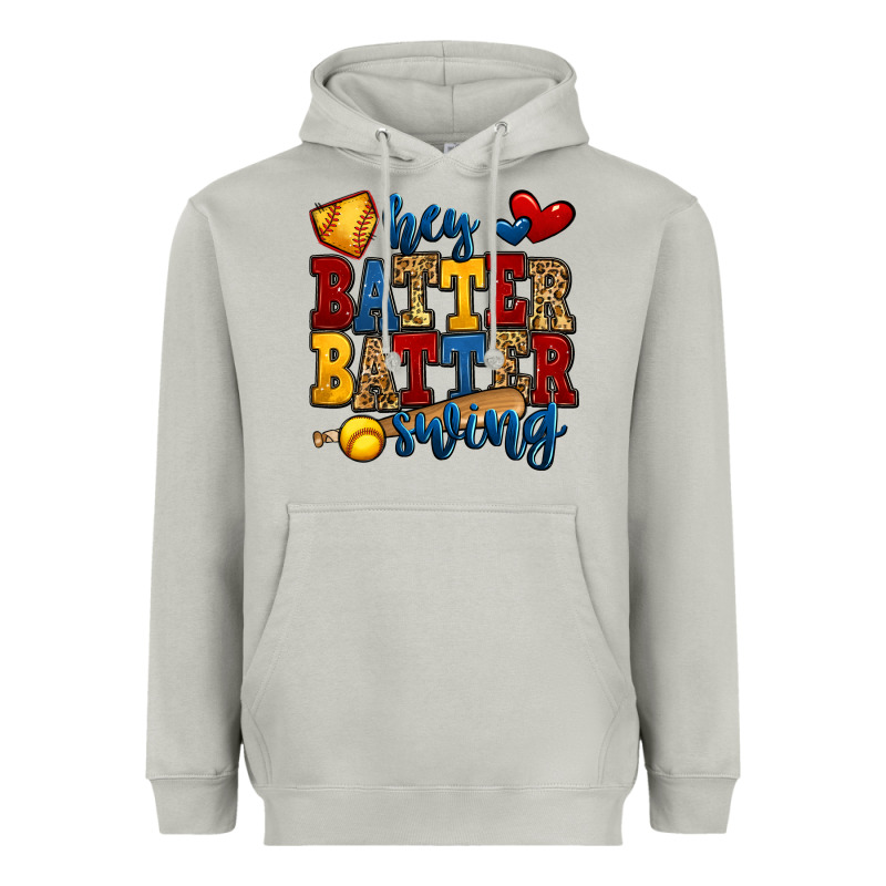 Hey Batter Batter Swing Softball Heavyweight Hoodie by Jasminsmagicworld | Teevron