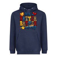 Navy hey batter batter swing softball Heavyweight Hoodie - Jasminsmagicworld