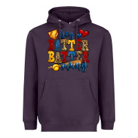 Plum hey batter batter swing softball Heavyweight Hoodie - Jasminsmagicworld