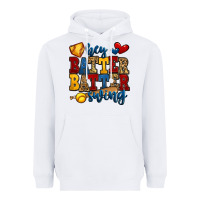 White hey batter batter swing softball Heavyweight Hoodie - Jasminsmagicworld